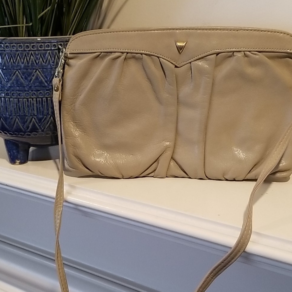 Vintage leather Letisse leather purse tan - Picture 1 of 4